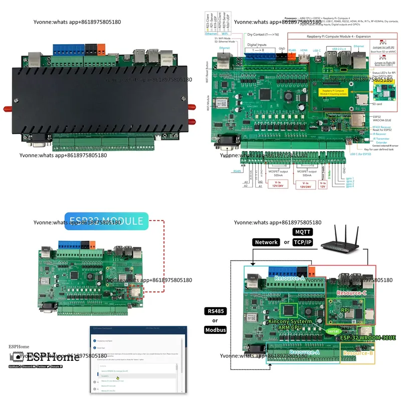 Diy Home Automation Server - Contrôleur intelligent KC868-Server Ethernet Wifi RS232