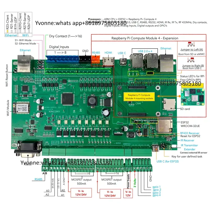 Contrôleur intelligent KC868-S - Diy Home Automation Server avis et prix