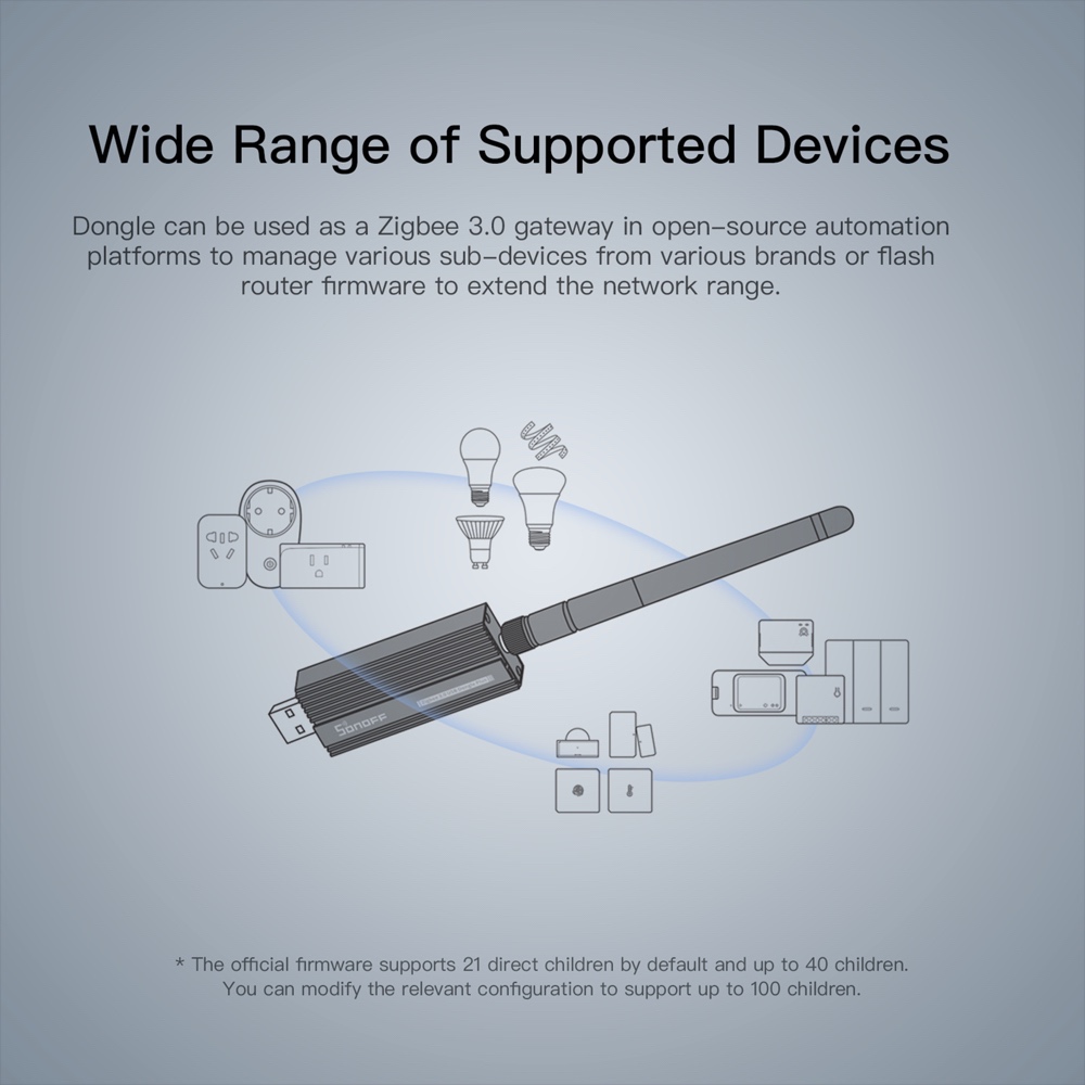 Passerelle Zigbee SONOFF 3.0 Z - Zigbee Coordinator Stick avis et prix