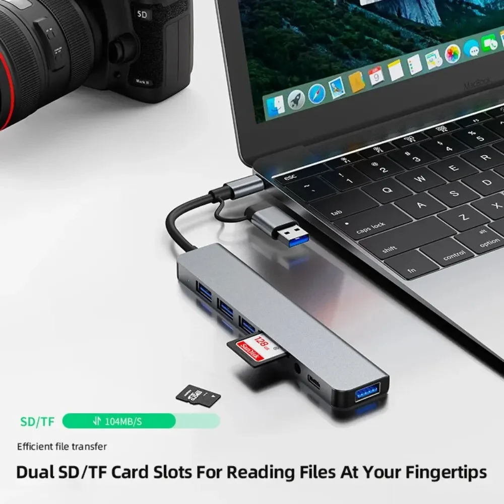Hub USB-C 8 en 2 avec lecteur  - Home Assistant Sd avis et prix